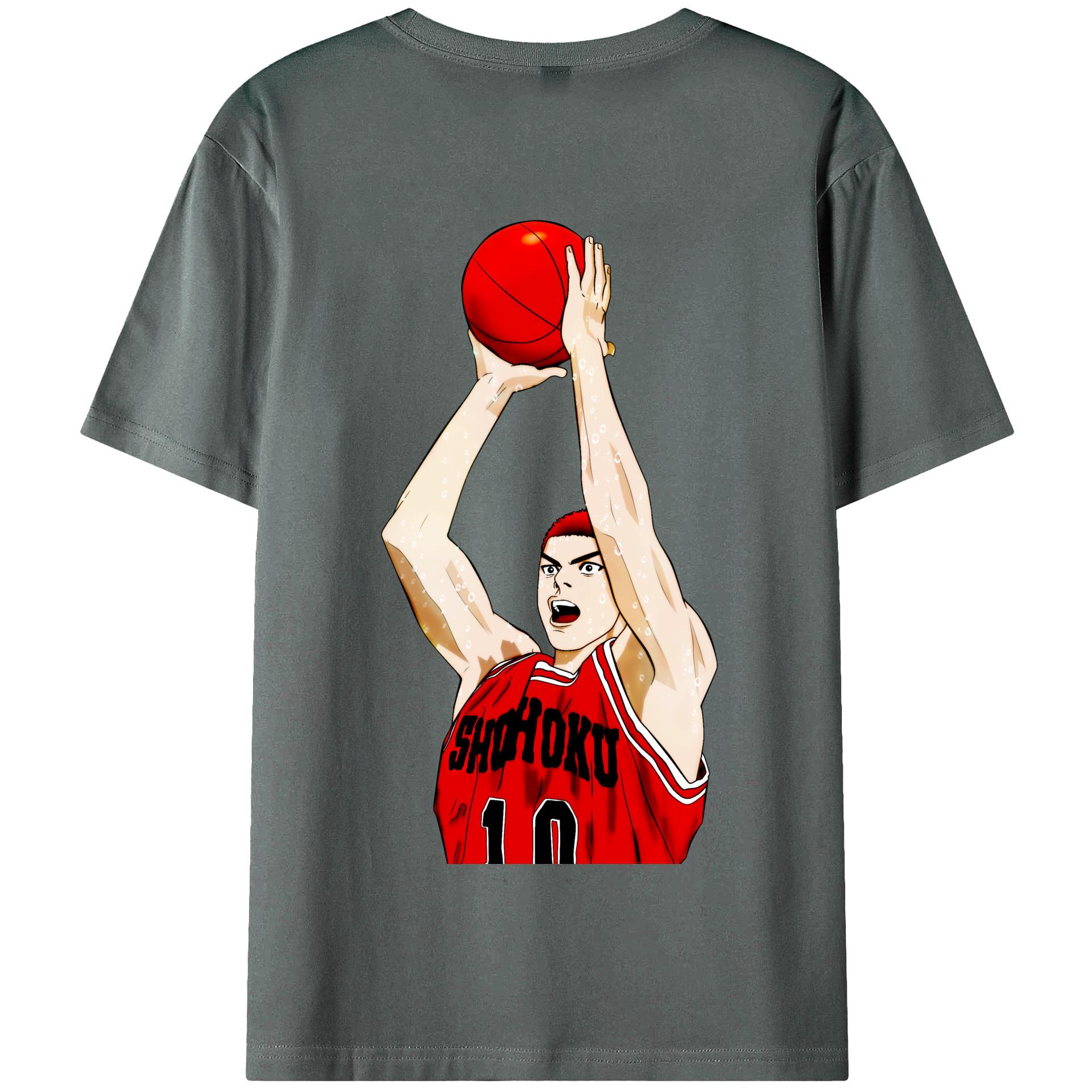 SLAM DUNK／スラムダンク 綿100％半袖Tシャツ（背面プリント）